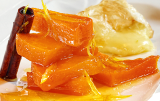 Dulce de zapallo or candied squash in spiced syrup