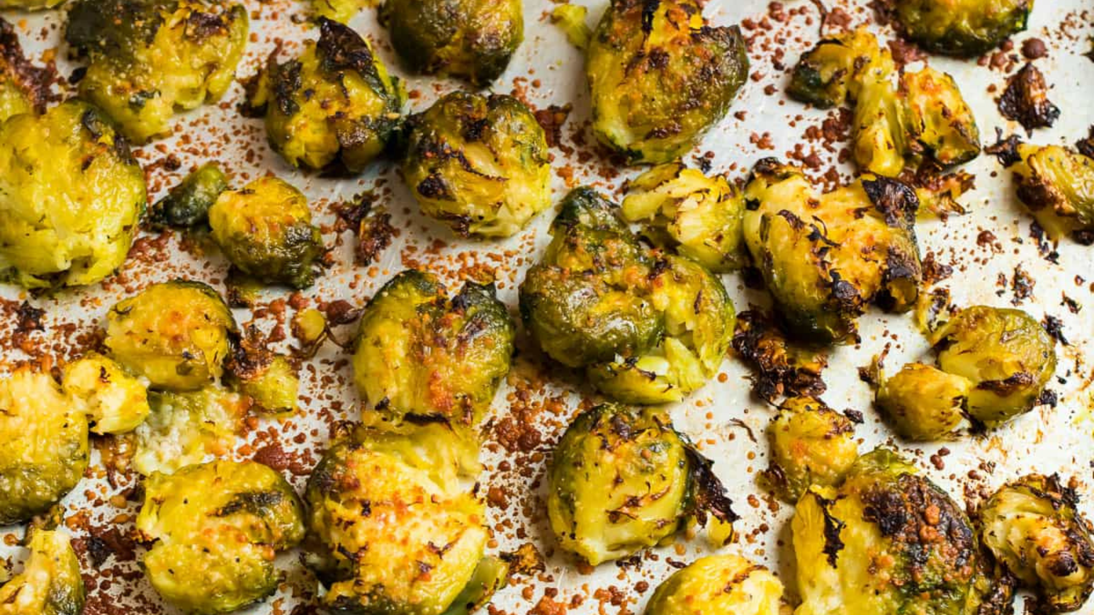 smashed brussels sprouts