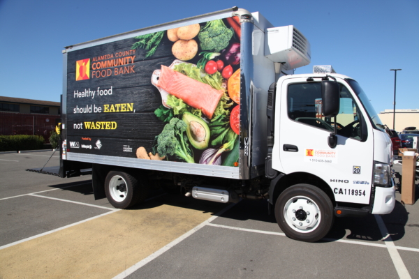 One of our hybrid Food Recovery Program trucks
