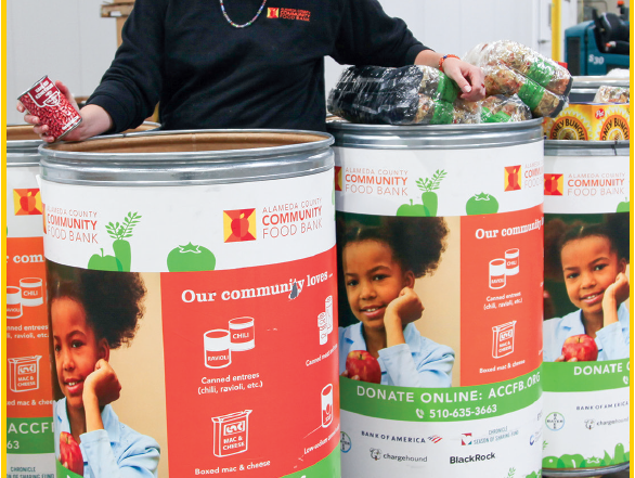 Katie, Development Coordinator, Leadership Gifts with Food Drive Barrels