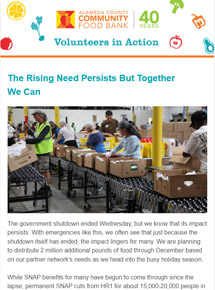 Volunteers in Action e-news, March 2022